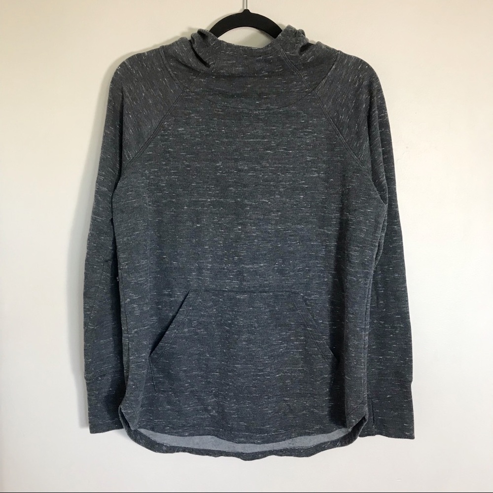 Athletic Works Heather Gray Funnel Neck Hoodie Medium (8-10) - Picture 1 of 9